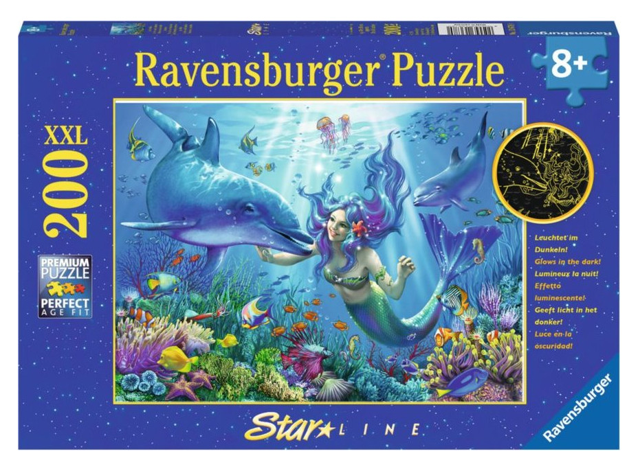 RAVENSBURGER Svítící puzzle Podvodní ráj XXL 200 dílků