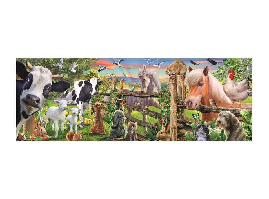 DINO Panoramatické puzzle Farma 150 dílků