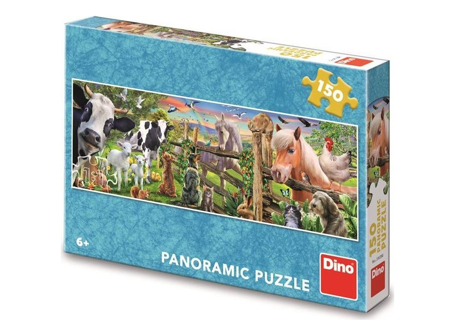 DINO Panoramatické puzzle Farma 150 dílků