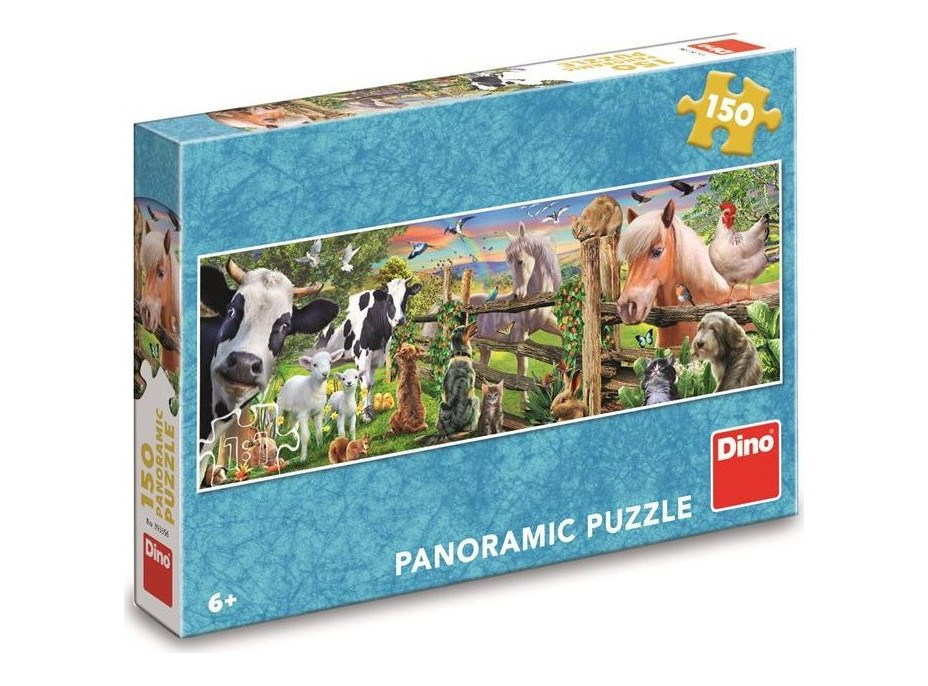 DINO Panoramatické puzzle Farma 150 dílků