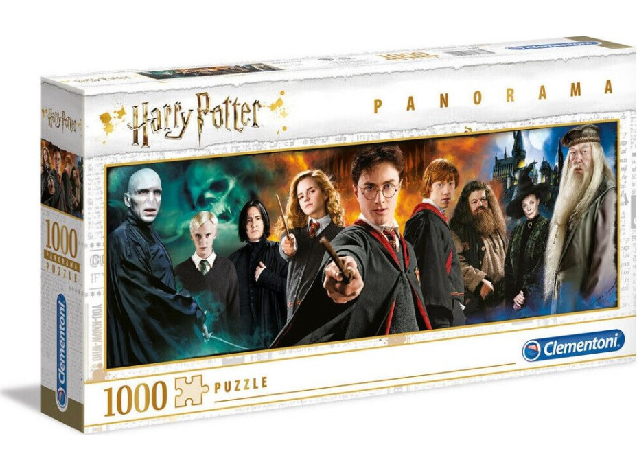 CLEMENTONI Panoramatické puzzle Harry Potter 1000 dílků