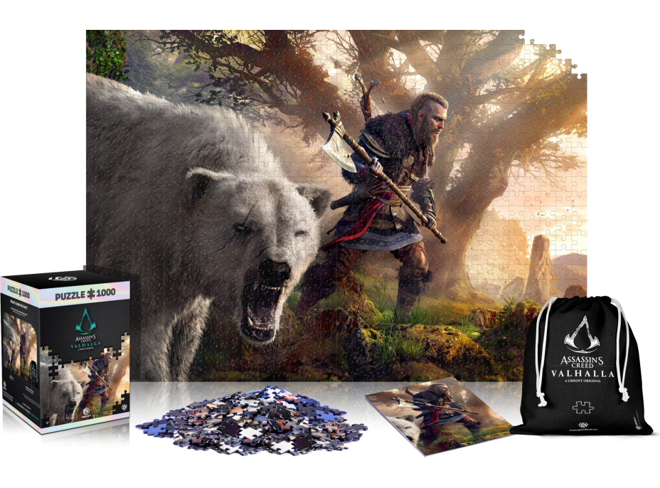 GOOD LOOT Puzzle Assassin's Creed Valhalla - Eivor & Polar Bear 1000 dílků