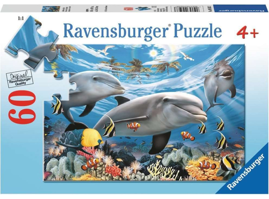 RAVENSBURGER Puzzle Karibský úsměv 60 dílků