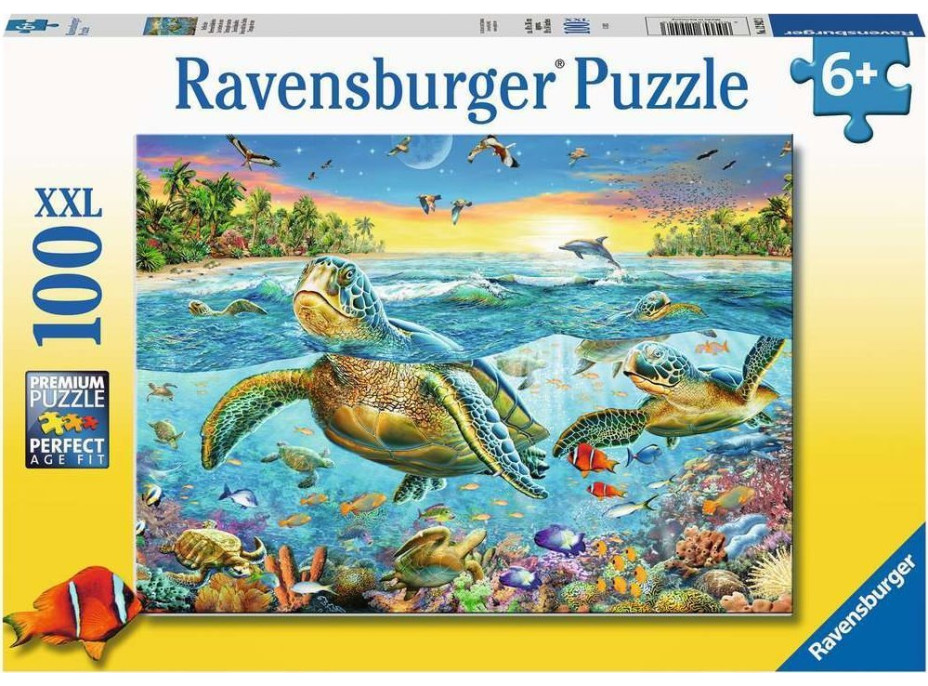 RAVENSBURGER Puzzle Mořské želvy XXL 100 dílků