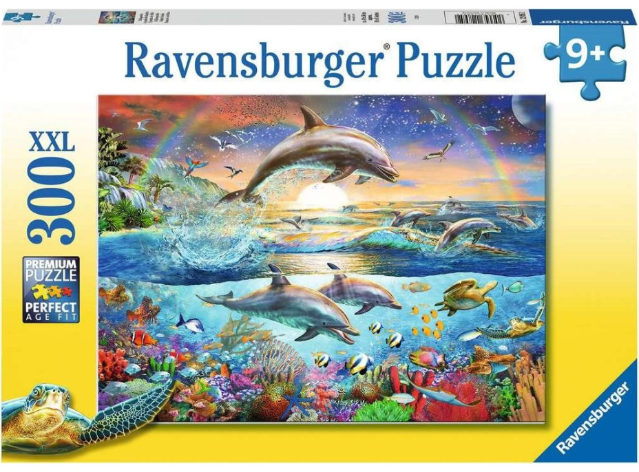 RAVENSBURGER Puzzle Ráj delfínů XXL 300 dílků