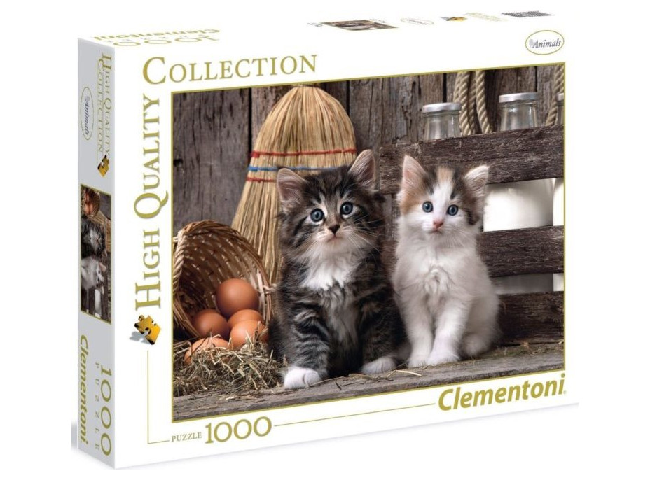 CLEMENTONI Puzzle Roztomilá koťata 1000 dílků