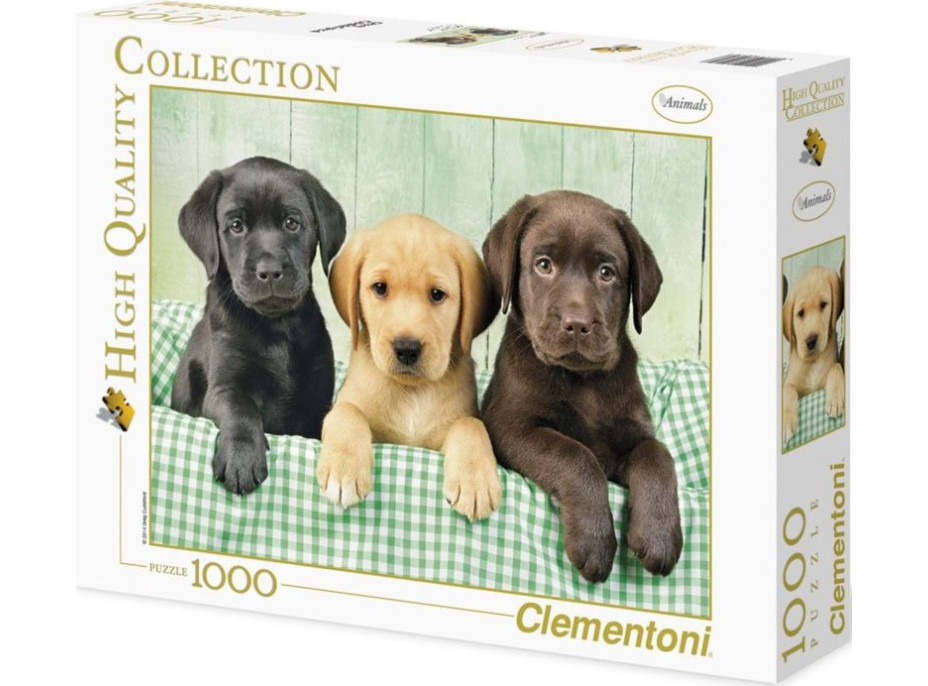 CLEMENTONI Puzzle Tři labradoři 1000 dílků