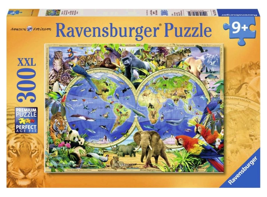 RAVENSBURGER Puzzle Svět divokých zvířat XXL 300 dílků