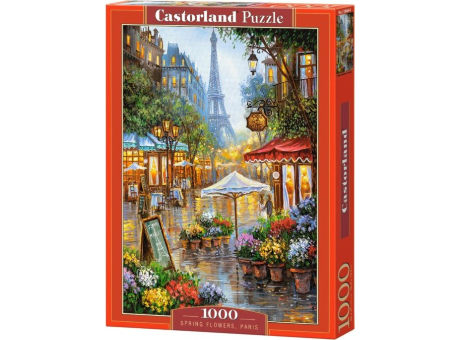 CASTORLAND Puzzle Jarní květiny v Paříži 1000 dílků