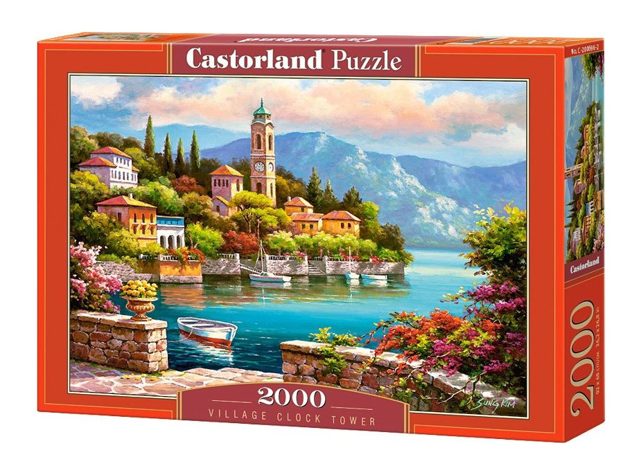 CASTORLAND Puzzle Přístav s hodinovou věží 2000 dílků