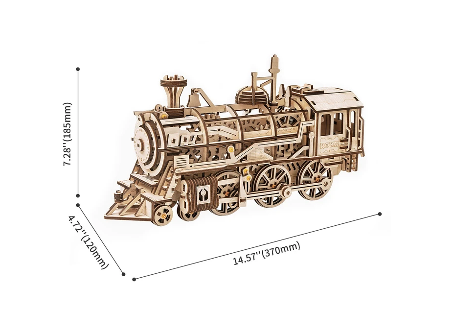 ROBOTIME Rokr 3D dřevěné puzzle Lokomotiva 350 dílků