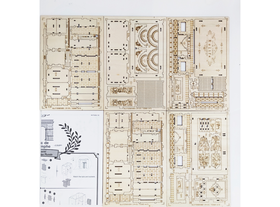 ROBOTIME Rolife 3D dřevěné puzzle Vítězný oblouk 118 dílků