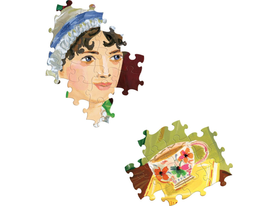 EEBOO Čtvercové puzzle Čtenářský klub Jane Austen 1000 dílků