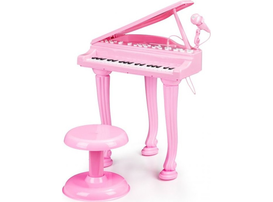 ECOTOYS Dětské elektrické piano růžové