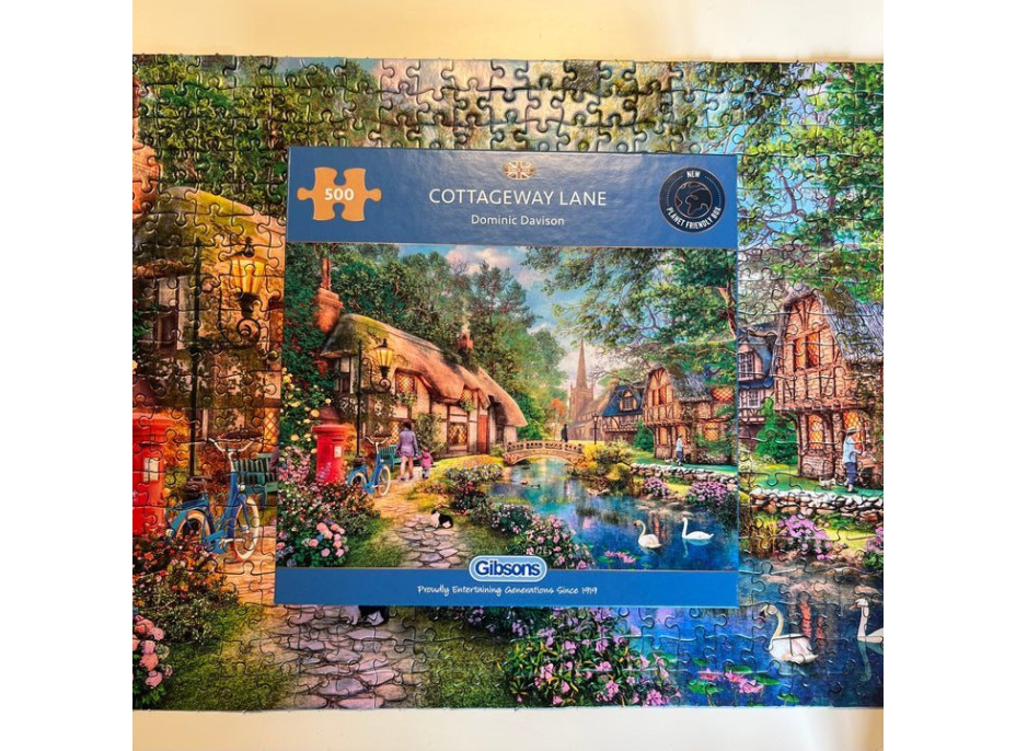 GIBSONS Puzzle Cestička mezi chalupami 500 dílků