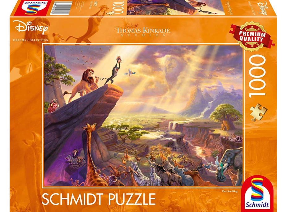 SCHMIDT Puzzle Lví král 1000 dílků