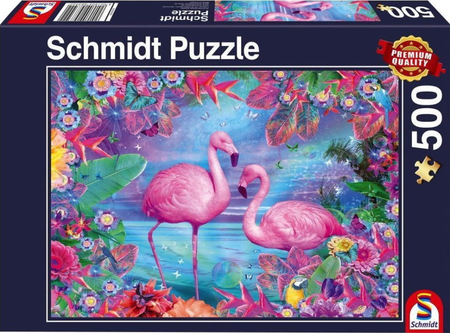 SCHMIDT Puzzle Plameňáci 500 dílků