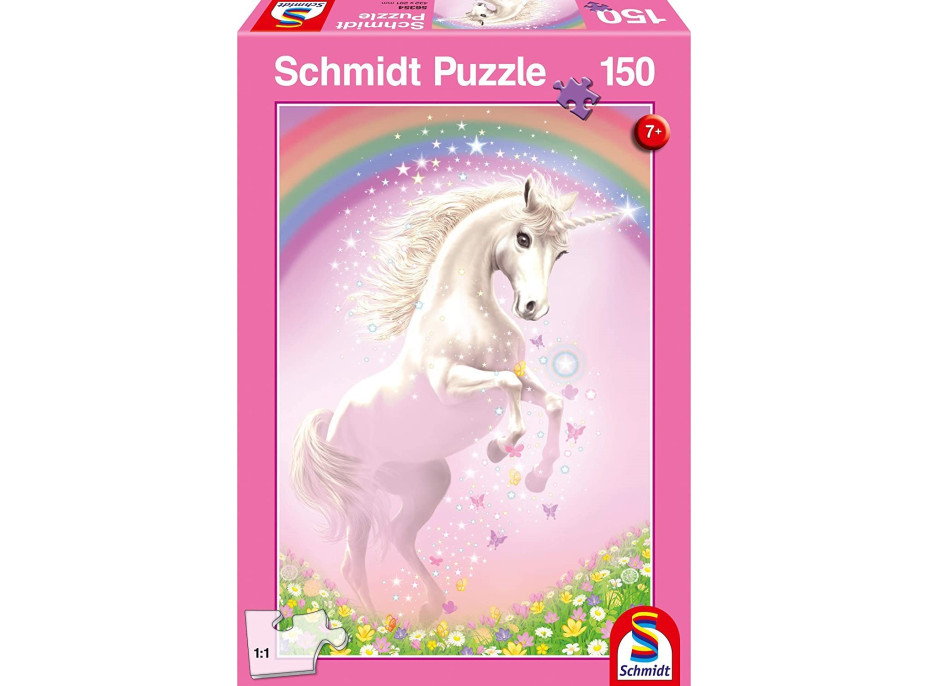 SCHMIDT Puzzle Růžový jednorožec 150 dílků