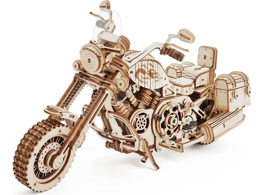 ROBOTIME Rokr 3D dřevěné puzzle Cruiser Motorcycle 420 dílků