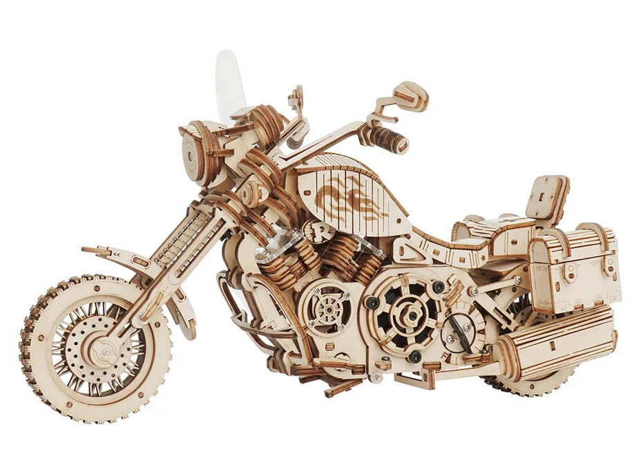 ROBOTIME Rokr 3D dřevěné puzzle Cruiser Motorcycle 420 dílků