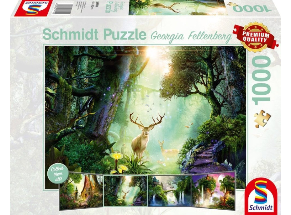 SCHMIDT Puzzle Jelen v lese 1000 dílků