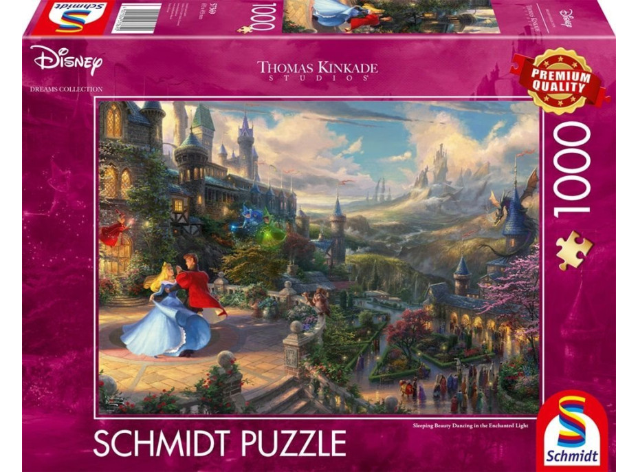 SCHMIDT Puzzle Šípková Růženka: Tanec v čarovném světle 1000 dílků