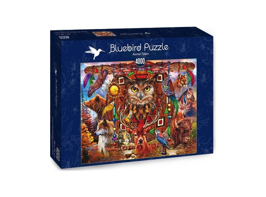 BLUEBIRD Puzzle Zvířecí totem 4000 dílků