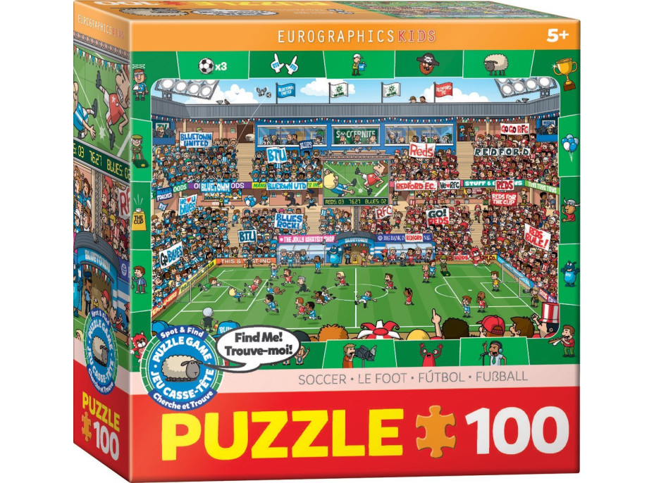 EUROGRAPHICS Spot & Find puzzle Fotbal 100 dílků