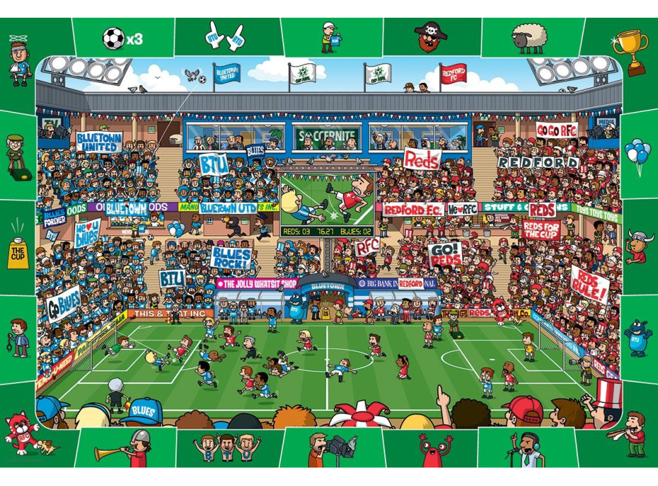 EUROGRAPHICS Spot & Find puzzle Fotbal 100 dílků