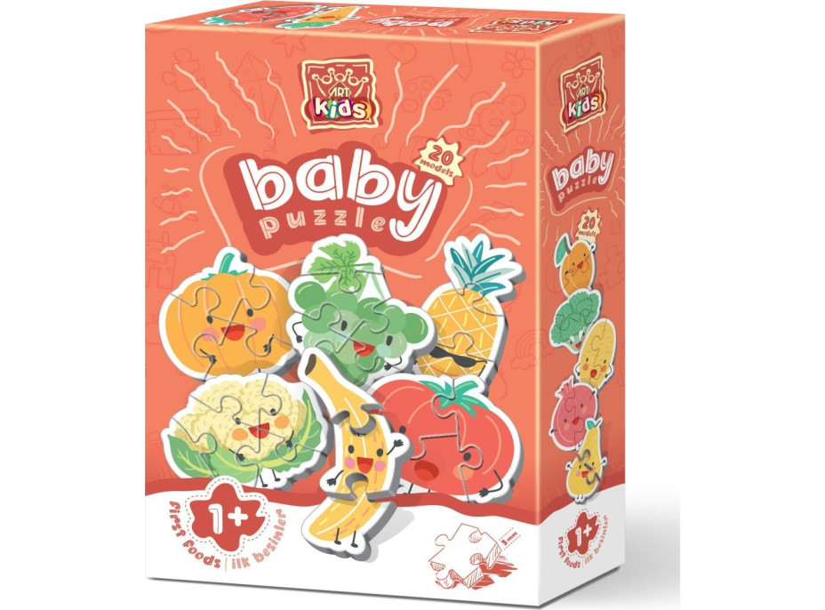 ART PUZZLE Baby Puzzle Ovoce a zelenina (2-4 dílky)