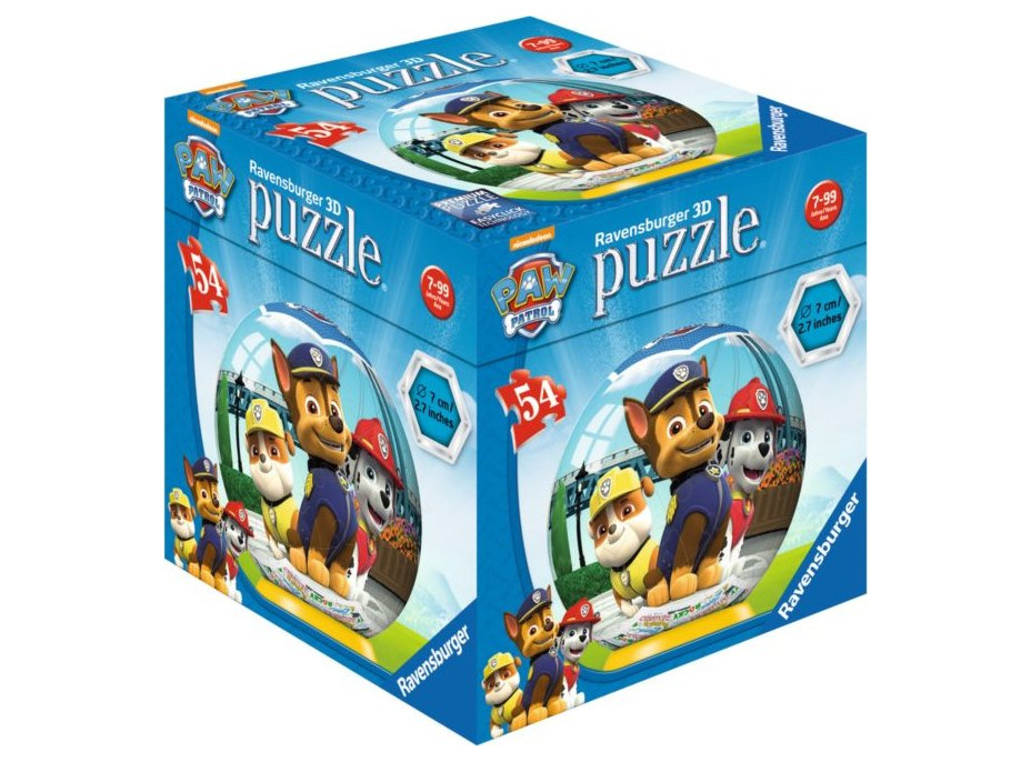 RAVENSBURGER Puzzleball Tlapková patrola 03 - 54 dílků