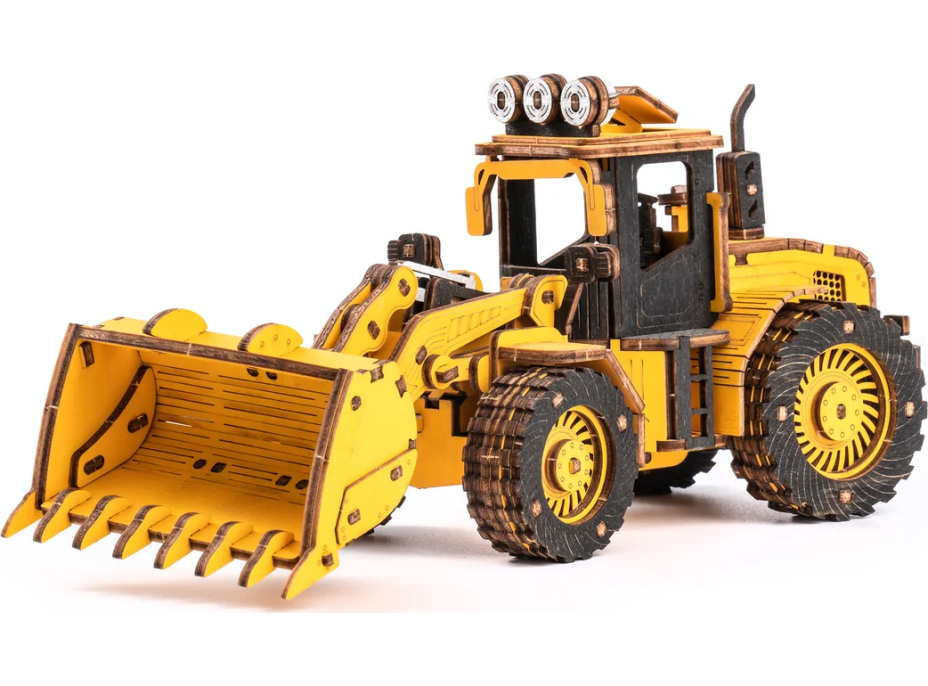 ROBOTIME Rokr 3D dřevěné puzzle Buldozer 211 dílků