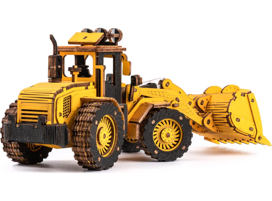 ROBOTIME Rokr 3D dřevěné puzzle Buldozer 211 dílků