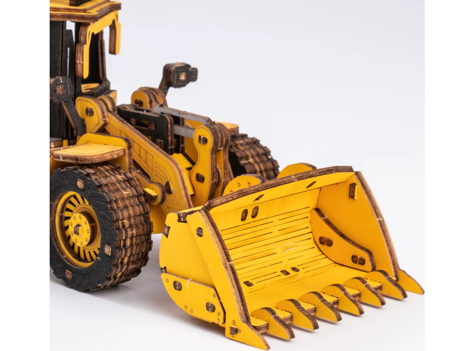 ROBOTIME Rokr 3D dřevěné puzzle Buldozer 211 dílků