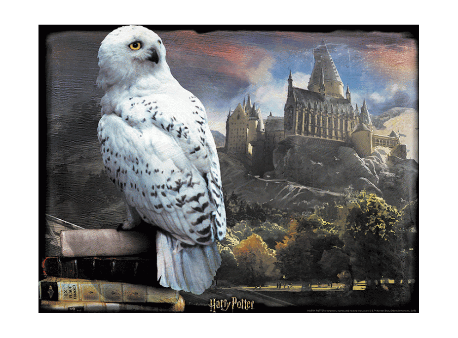 PRIME 3D Puzzle Harry Potter: Hedvika 3D 300 dílků