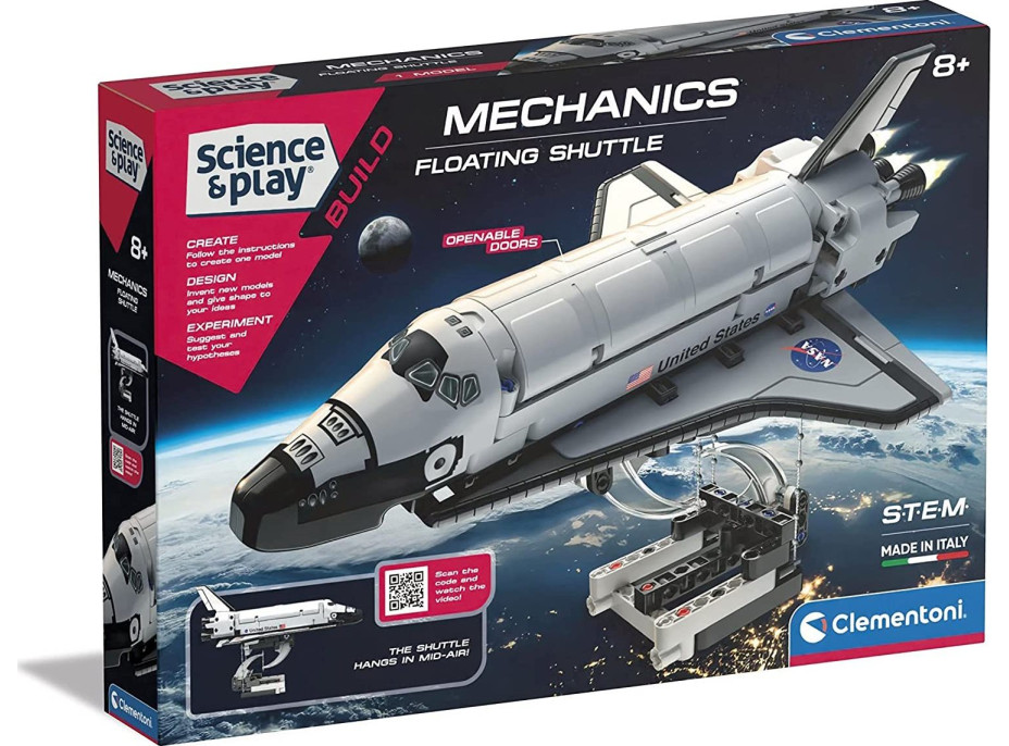 CLEMENTONI Science&Play Mechanická laboratoř NASA Vznášející se raketoplán