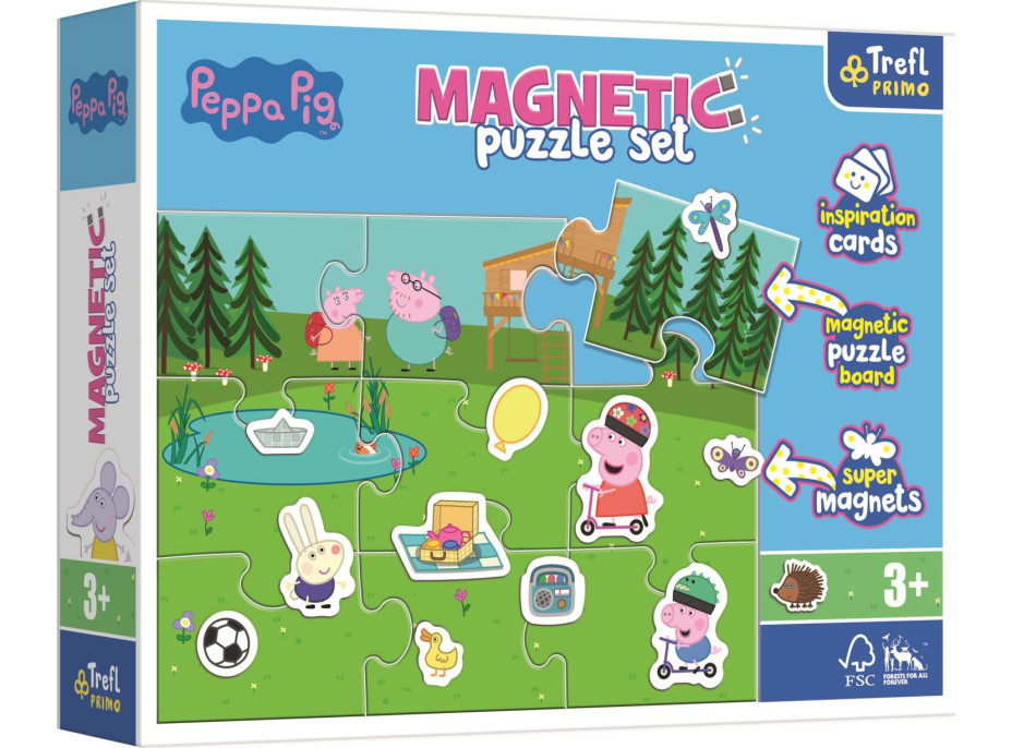 TREFL Magnetická puzzle sada Prasátko Pepina