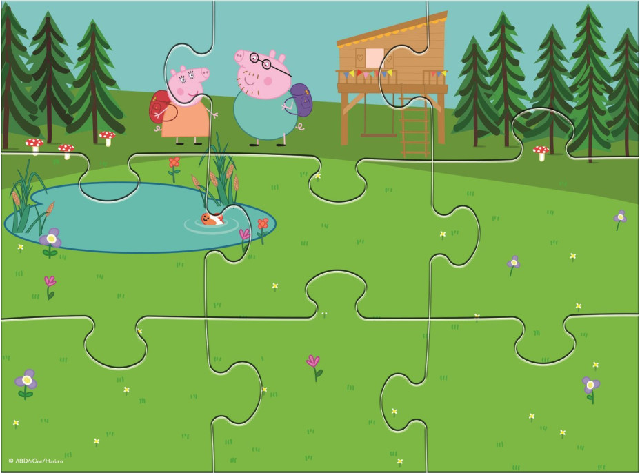 TREFL Magnetická puzzle sada Prasátko Pepina