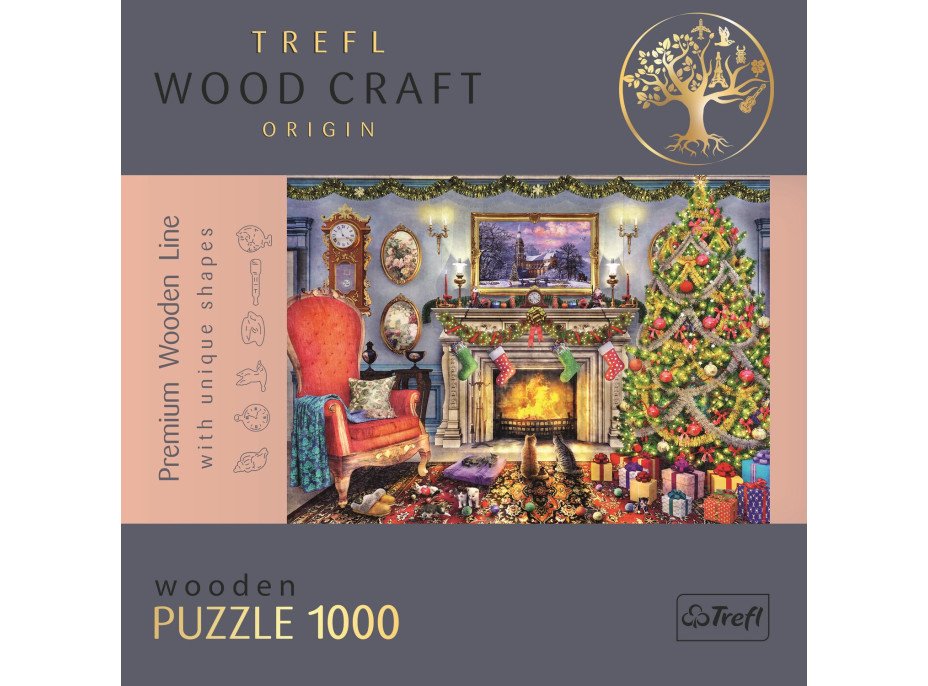 TREFL Wood Craft Origin puzzle U krbu 1000 dílků