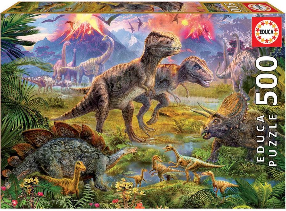 EDUCA Puzzle Setkání dinosaurů 500 dílků