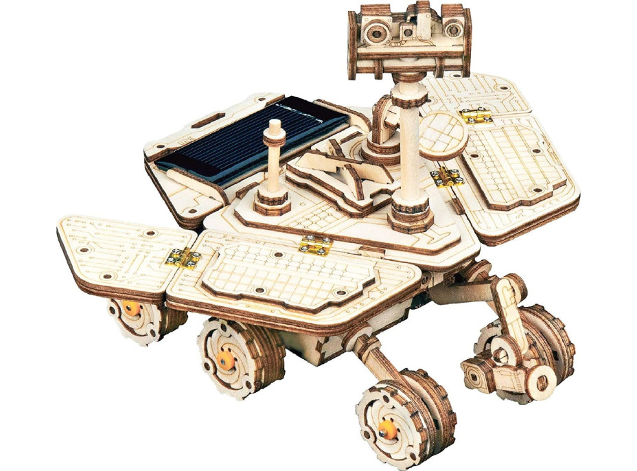 ROBOTIME Rokr 3D dřevěné puzzle Planetární vozítko Vagabond Rover na solární pohon 153 dílků