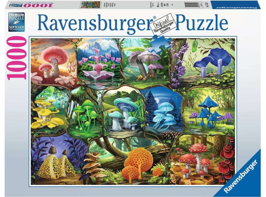 RAVENSBURGER Puzzle Nádherné houby 1000 dílků