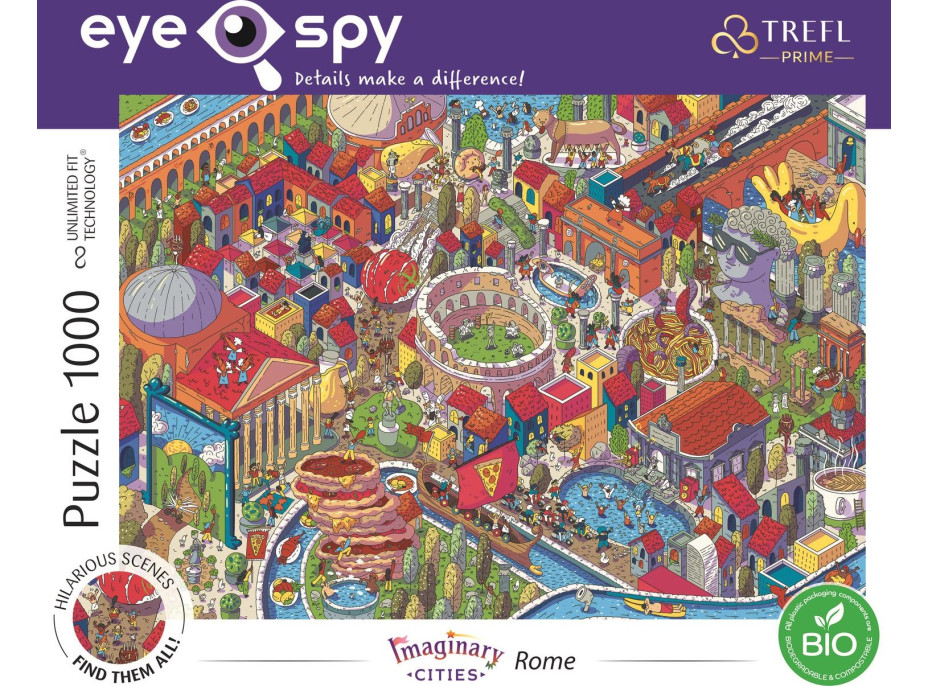 TREFL Puzzle UFT Eye-Spy Imaginary Cities: Řím, Itálie 1000 dílků