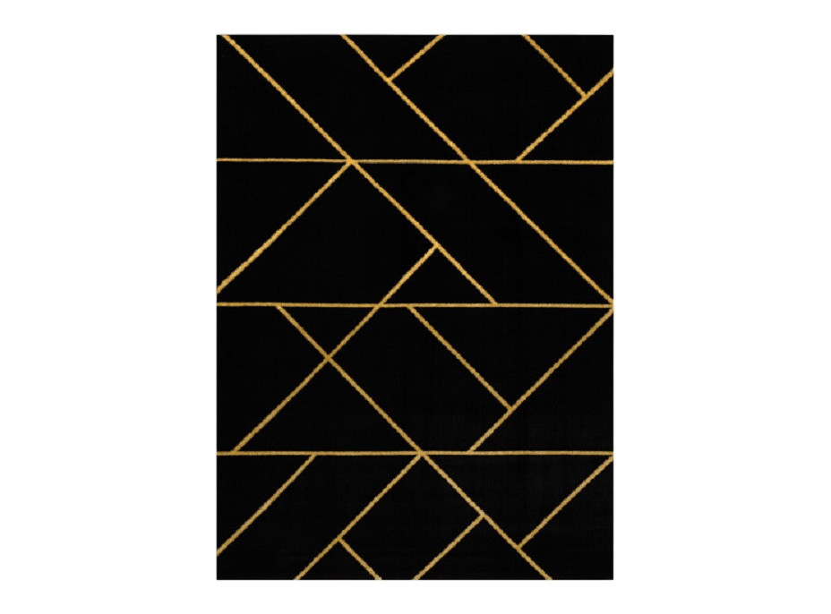 Kusový koberec Emerald geometric 1012 black and gold