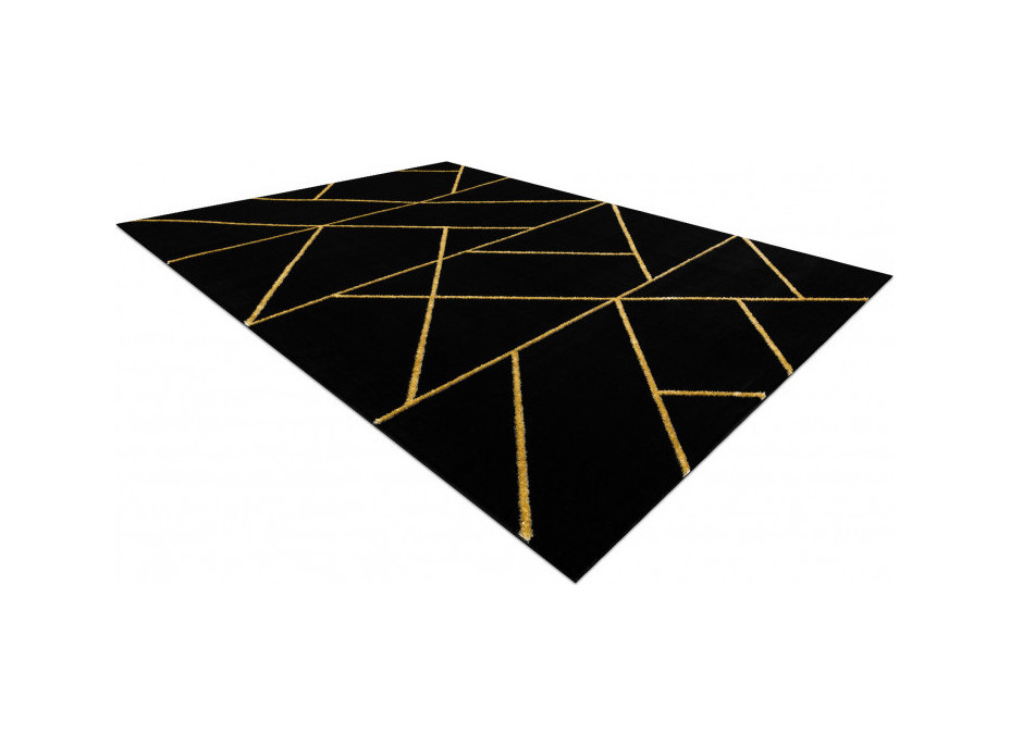 Kusový koberec Emerald geometric 1012 black and gold